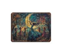 Maypole Plaque en métal vintage « Dancing Under The New Moon » pour pub, club, café, bar, maison, décoration murale, 30 x 40 cm