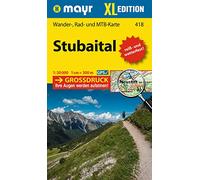 Mayr Wanderkarte Stubaital XL 1:30.000: Wander-, Rad- und Mountainbikekarte, extra grossdruck, reiß- und wetterfest
