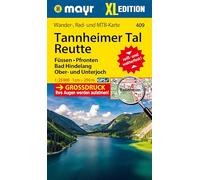 Mayr Wanderkarte Tannheimer Tal, Reutte, Füssen, Pfronten, Bad Hindelang, Ober- und Unterjoch, XL 1:25.000: Wander-, Rad- und Mountainbikekarte, extra grossdruck, reiß- und wetterfest
