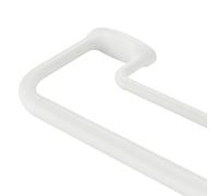 Mayrhyme Tringle à rideaux double réglable pour fenêtres de 71 à 142 cm, épissure interne, 2,5 cm avant et 1,6 cm arrière, double tringle à rideaux réglable avec embouts et supports en aluminium Blanc