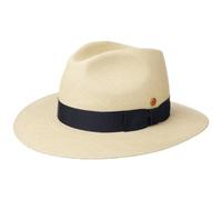 Mayser Blue Menton Fedora Chapeau Panama Brisa Protection UV Fabrique en UE Homme Printemps Ete