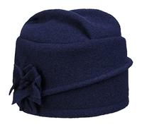 Mayser Bonnet en Laine Foulée Chelsea Bonnet en Laine (Taille Unique - Bleu foncé)
