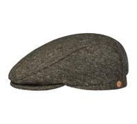 MAYSER Bonnet Frankie Soft Merino Homme - Made in the EU Chapeau plat avec doublure, visière automne/hiver, marron, S