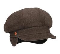 Mayser Casquette Gavroche Camilla Oreillettes Casquette Laine Casquette pour l'hiver (S (54-55 cm) - Marron-moucheté)
