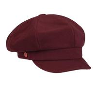 Mayser Casquette Gavroche Casquettes pour Femme Casquette Laine (L (59-60 cm) - Bordeaux)