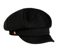 Mayser Casquette Gavroche Casquettes pour Femme Casquette Laine (M (57-58 cm) - Noir)