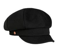 Mayser Casquette Gavroche Casquettes pour Femme Casquette Laine (S (55-56 cm) - Noir)