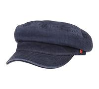 Mayser Casquette Marin Altona Anti UV Casquette pour Femme Casquette Type Gavroche (58 cm - Bleu foncé)