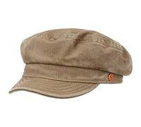 Mayser Casquette Marin Altona Anti UV Femme/Homme - Made in The EU en Coton pour Femme Type Gavroche avec Visiere Ete Printemps-ete - 55 cm Beige Fonce