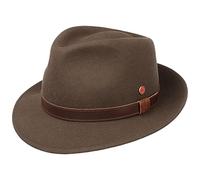 Mayser Chapeau Denver Trekking Femme/Homme - Made in The EU Randonneur en Laine Outdoor avec Bandeau Cuir Hiver Automne Ete Printemps Printemps-ete - 59 cm Marron