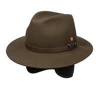 Mayser Chapeau Earflap Georgia Outdoor Femme/Homme - Made in The EU pour l'hiver Homme de Protection avec Oreillettes, Bandeau en Cuir Hiver Automne-Hiver - 62 cm chatain