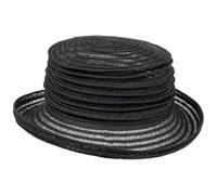 Mayser Chapeau en Chanvre Belma Chapeau en Paille Chapeau de Voyage (Taille Unique - Noir)