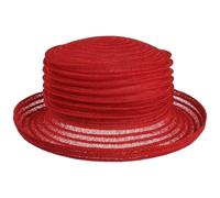 Mayser Chapeau en Chanvre Belma Chapeau en Paille Chapeau de Voyage (Taille Unique - Rouge)