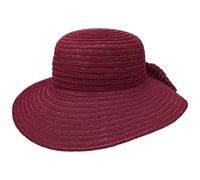 Mayser Chapeau en Chanvre Cilina Capeline Chapeau pour Femme (Taille Unique - Bordeaux)