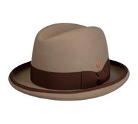 Mayser Chapeau en Feutre Homburger Chapeaux de Feutre Chapeau pour l'hiver (M (56-57 cm) - Beige)