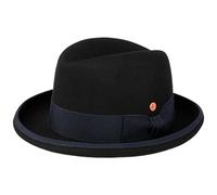 Mayser Chapeau en Feutre Homburger Chapeaux de Feutre Chapeau pour l'hiver (M (56-57 cm) - Bleu foncé)