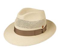Mayser Chapeau Imperia Panama Homme - Made in The EU D'Ete de Plage Bogart avec Ruban Gros Grain, Grain Printemps-ete Ete - 56 cm Nature-Beige