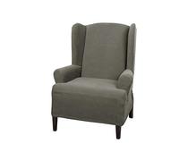 MAYTEX Zenna Home Mills Pixel Housse de Chaise Extensible Ultra Douce pour accoudoirs Vert Olive