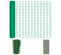 MAYTIIMO Clôture de pâturage de 30 m avec clous de sol et rubans en plastique - Filet de protection pour chien - Clôture multifonction - Clôture pour moutons et volailles - Hauteur : 100 cm - Vert