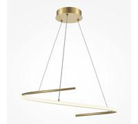 Maytoni Curve lampe suspendue 1x31 W doré MOD242PL-L33BSK