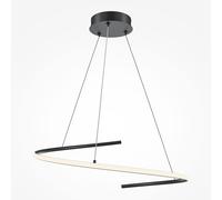Maytoni Curve lampe suspendue 1x31 W noir MOD242PL-L33BK