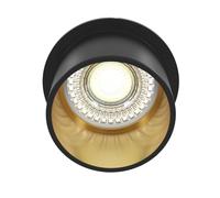 MAYTONI DECORATIVE LIGHTING Éclairage encastrable Reif coloris noir et doré, spot, en aluminium 1 X GU10 (50W) IP 20