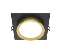 MAYTONI DECORATIVE LIGHTING Éclairage encastrable Spot Hoop Noir avec ou Aluminium et plastique AC 220-240 GX53 15W Intégré Rond