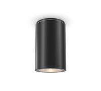 MAYTONI DECORATIVE LIGHTING Moderne Plafonnier d'extérieur, Spot Cylindrique, 1 lumière, Noir, Aluminium, Design de base, pour 1 x GU10 non inclus.
