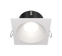 MAYTONI DECORATIVE LIGHTING Spot encastrable, lampe Style Moderne, Armature en aluminium blanc, carré, pour la salle de bain, pour chaque luminaire IP65 1 X GU10 (50W) 230v