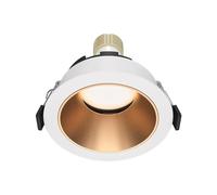 MAYTONI DECORATIVE LIGHTING Spot encastrable Reif blanc et doré, en aluminium 1 X GU10 (15W) IP 20