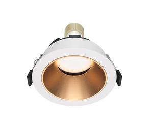 MAYTONI DECORATIVE LIGHTING Spot encastrable Reif blanc et doré, en aluminium 1 X GU10 (15W) IP 20
