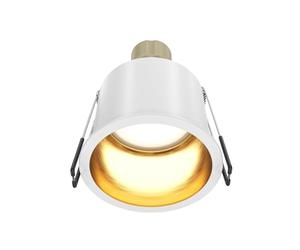 MAYTONI DECORATIVE LIGHTING Spot encastrable Reif blanc et doré, en aluminium 1 X GU10 (50W) IP 20