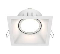 MAYTONI DOT Spot LED Encastrable - Downlight GU10 - Plafonnier cuisine et luminaire salon - Spot orientable en aluminium blanc - Éclairage de plafond moderne pour couloir, lampe de chambre
