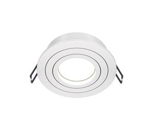 Maytoni Éclairage Encastrable Atom, Technique, Spot Encastrable, Blanc, Lumière dimmable encastrée, réglable à 25°. Corps en métal enduit de poudre.