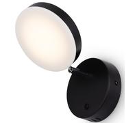 Applique murale spot lampe pour cage d'escalier LED dimmable spot orientable noir