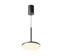 Maytoni Lampe à suspension Plato Noir Aluminium LED 700 lm 3000 K CRI 90 style industriel moderne pour salon, chambre, cuisine