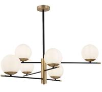 Maytoni Nostalgia plafonnier 6x40 W blanc-noir-doré MOD048PL-06G