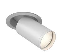 MAYTONI Plafonnier spot FOCUS S style Ampoule GU10 Moderne 10 watts Aluminium Blanc K CRI pour salon, bureau, cuisine, café