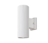 MAYTONI Rando applique murale extérieure en métal blanc 2x E27 IP54 pour jardin, terrasse et façade - luminaire moderne étanche pour extérieur