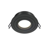 MAYTONI Spot Série Atom, Moderne, luminaire, En aluminium couleur noir, dimmable, encastrable, réglable à 25° 1 X GU10 (50W) non incl. 230V