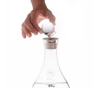 MAYU, Décoration en verre conçue pour carafe à eau structurée mayu Swirl, améliore l'esthétique, préserve la fraîcheur, empêche la poussière, verre borosilicate de qualité A, passe au lave-vaisselle
