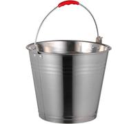 Mayuela - Seau en Métal - Seau à Eau, Jardin, Multipurpose - Acier Inoxydable - 6 litres - Ø 24 cm