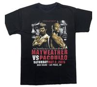 Mayweather VS Pacquiao T-Shirt Unisex Cotton Tee All SizeBlackM