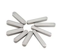 MAYyhem Lot de 10 clavettes à entraînement parallèle en Acier Inoxydable, clavettes Plates, Chevilles carrées et rectangulaires(25mm,4x4mm)