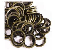 MAYyhem Lot de 50 Joints de vidange d'huile en Caoutchouc et métal, rondelles collées, Joints d'étanchéité combinés(M24)