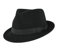 MAZ UKUnique - Chapeau Trilby élégant 100 % laine imperméable et écrasable fait main avec bande grosgrain de qualité supérieure Trilby Fedora élégant chapeau tendance parfait pour une déclaration