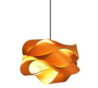 MAZAGE Luminaires d'îlot de Cuisine de Tissage Minimaliste, luminaire de Salle à Manger en Bois fabriqué à la Main, Lampes suspendues en Bois de Longueur réglable Ferme Needed