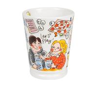 Mazagran Gobelet 0,5 l « Game On » - Tasse XL avec motifs emblématiques de jeu de société tels que Scrabble, Monopoly & Risk - Parfait pour les soirées de jeux