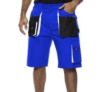 MAZALAT work wear Shorts de Travail Homme, Cargo Shorts Hommes ete, Coton/Poly 260 GR, multipoche, Pantalon Cargo Homme, Grandes Tailles, Bermuda de Travail, Vetement ete