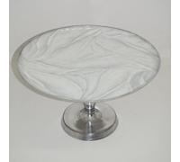 Mazali Présentoir à gâteaux Rond en Aluminium